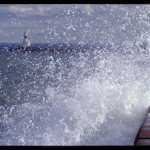 LSP.1631.02 - Breakwater waves in Marquette, Michigan.